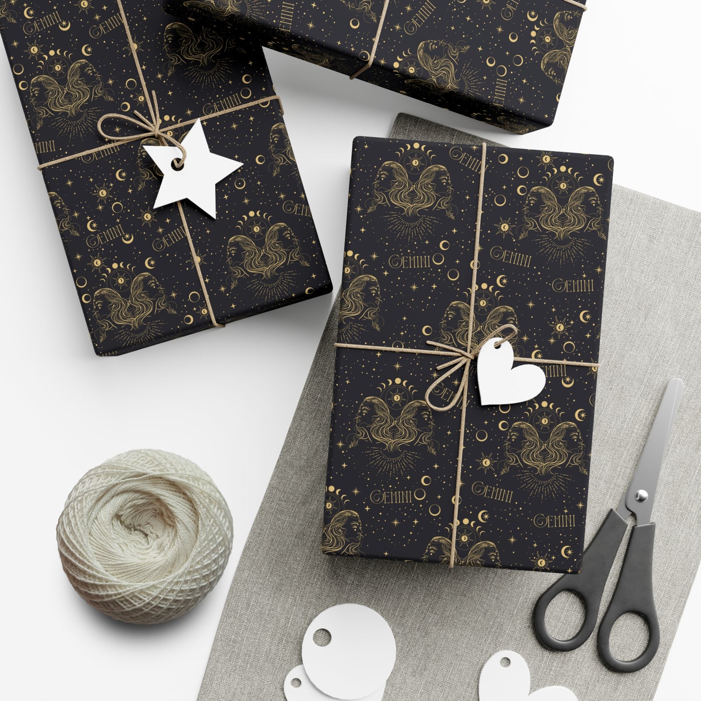 Royal Gemini Zodiac Gift Wrapping Paper