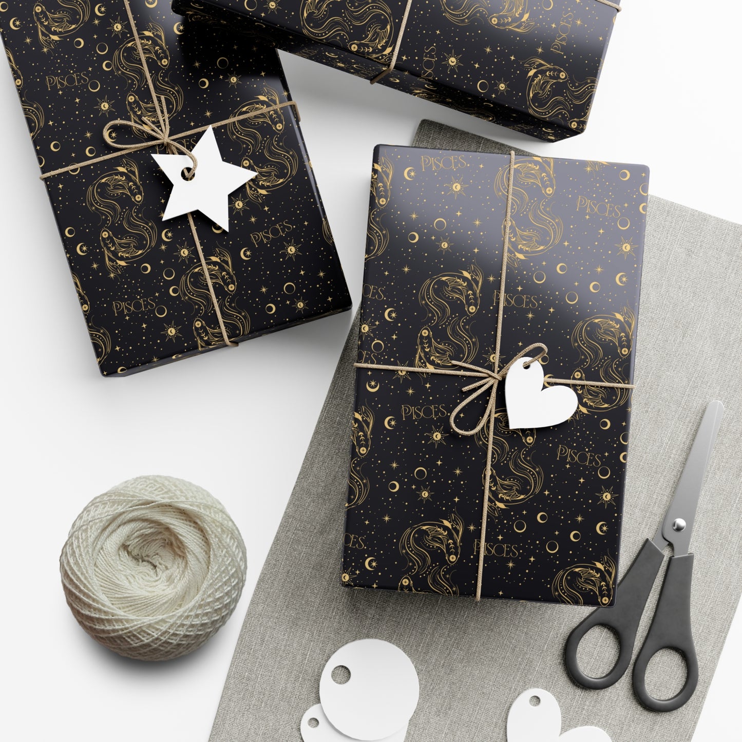 Royal Pisces Zodiac Gift Wrapping Paper - For Christmas, Holidays, Birthdays, and More!