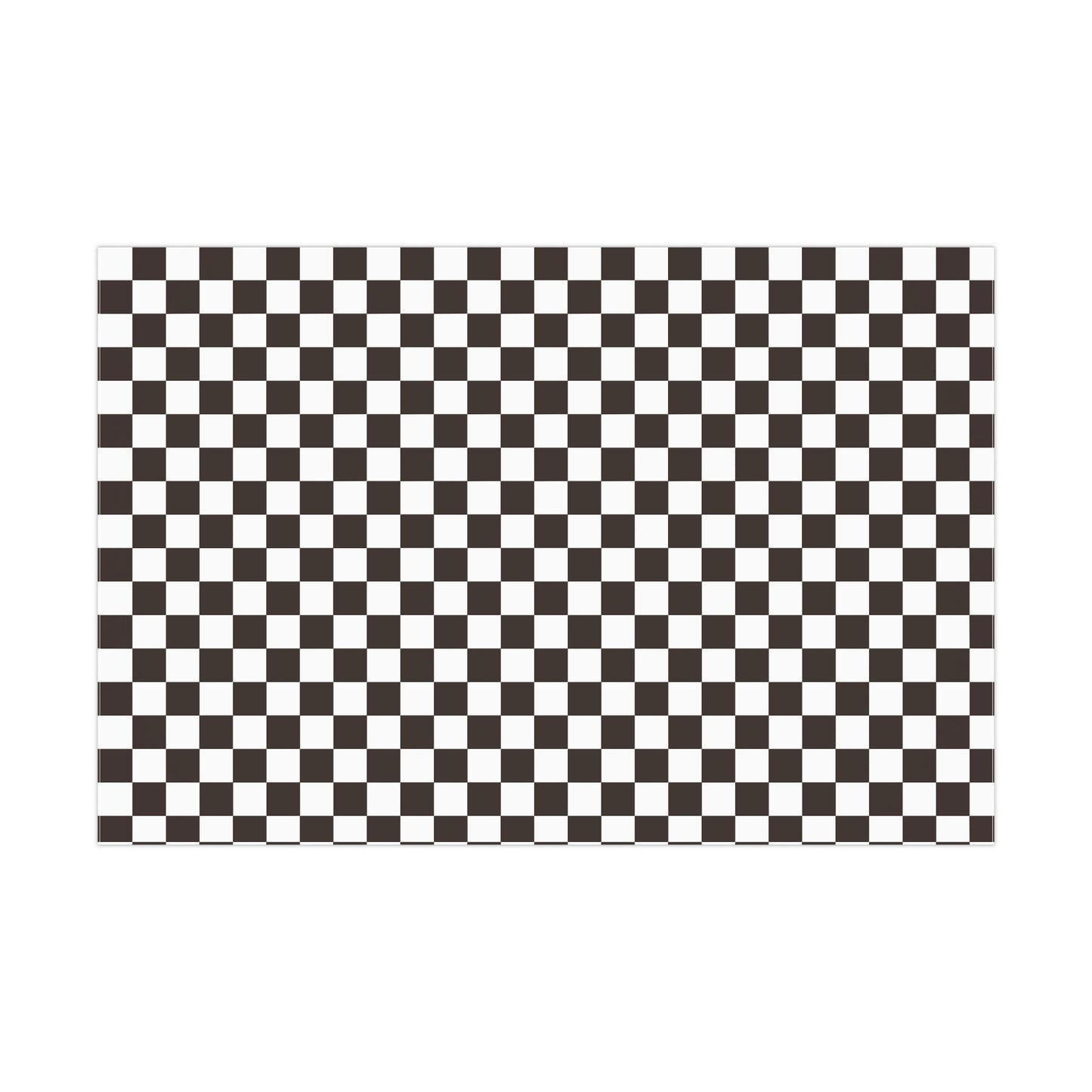 Black + White Retro Checkered Gift Wrapping Paper - For Christmas, Birthdays, Weddings & More!