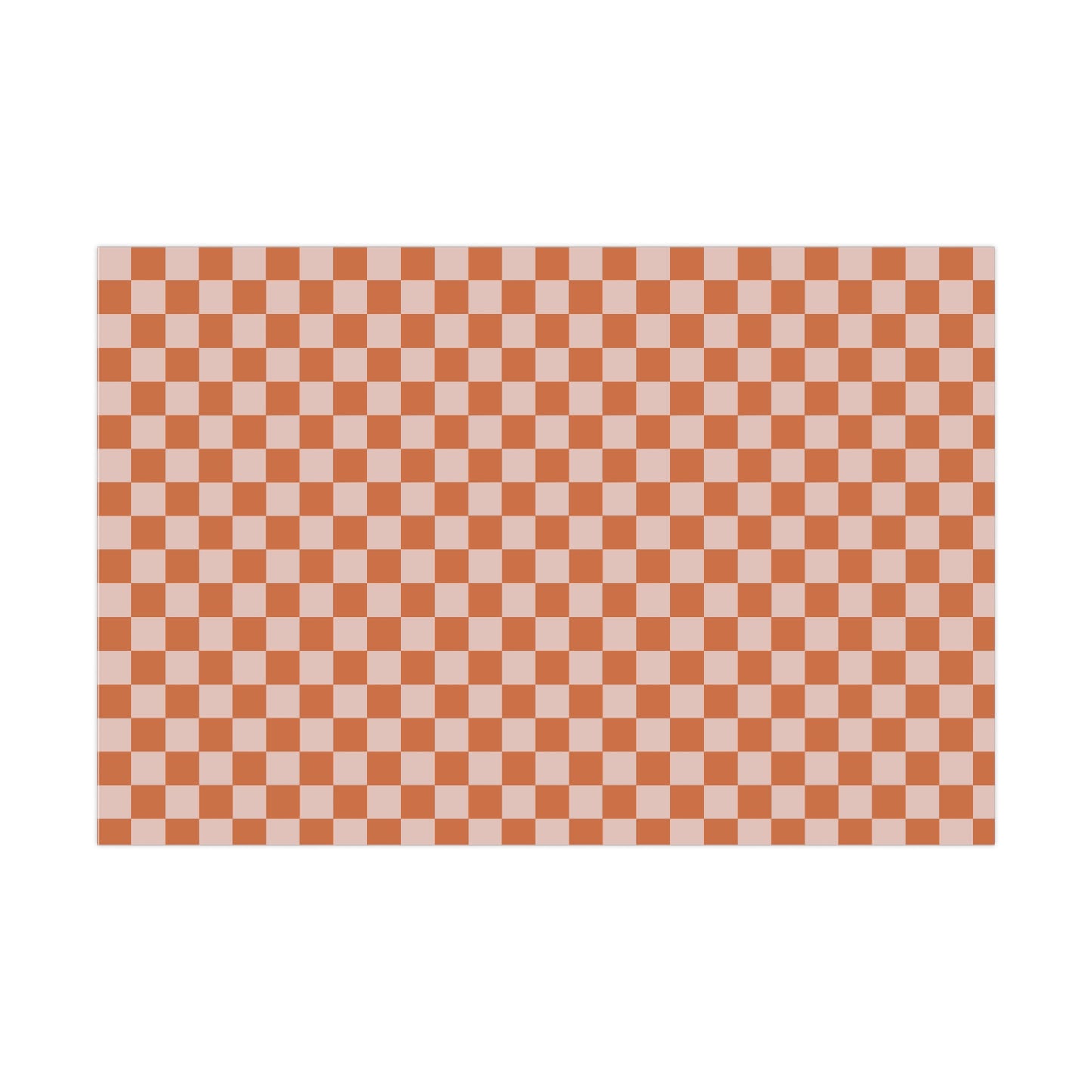 Orange Contrast Checkered Gift Wrapping Paper - For Christmas, Holidays, Birthdays, and more!