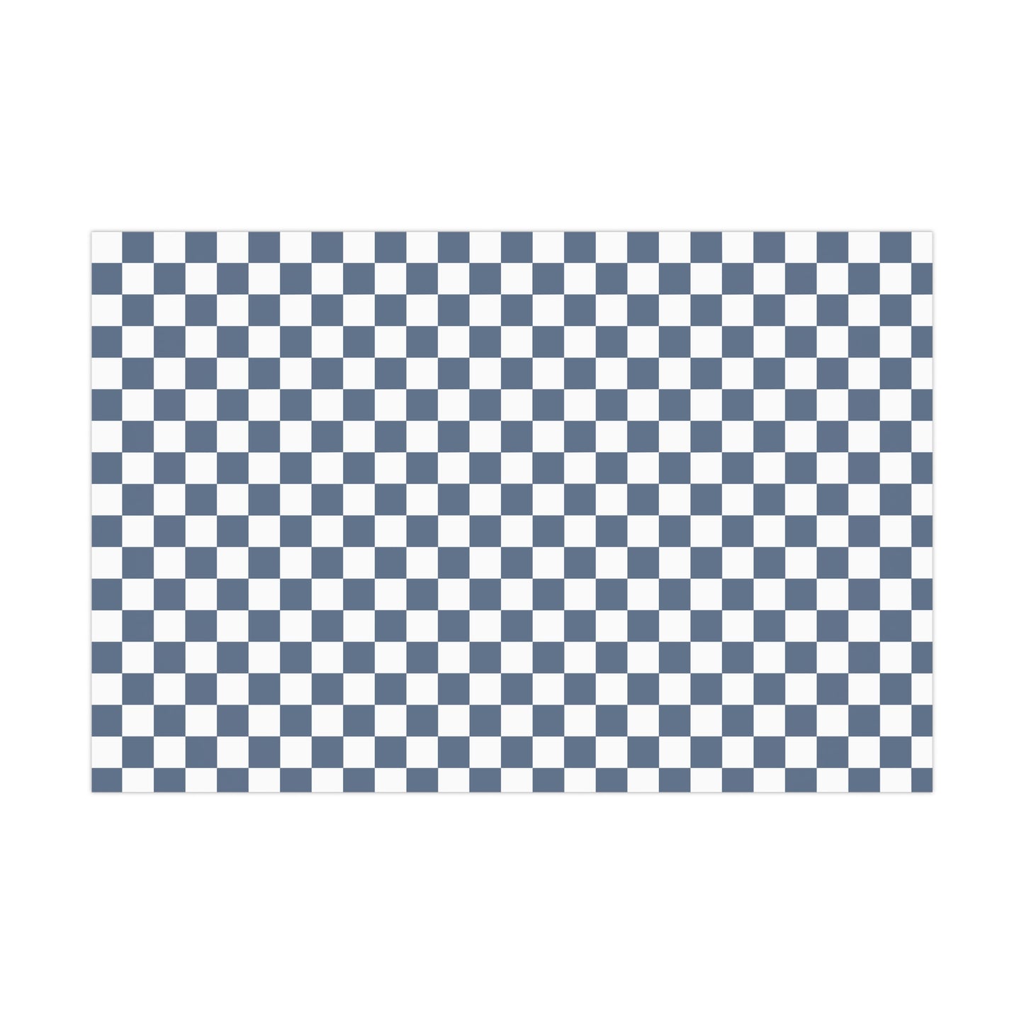 Lagoon Blue Checkered Retro Gift Wrapping Paper - For Christmas, Holidays, Birthdays, and more!