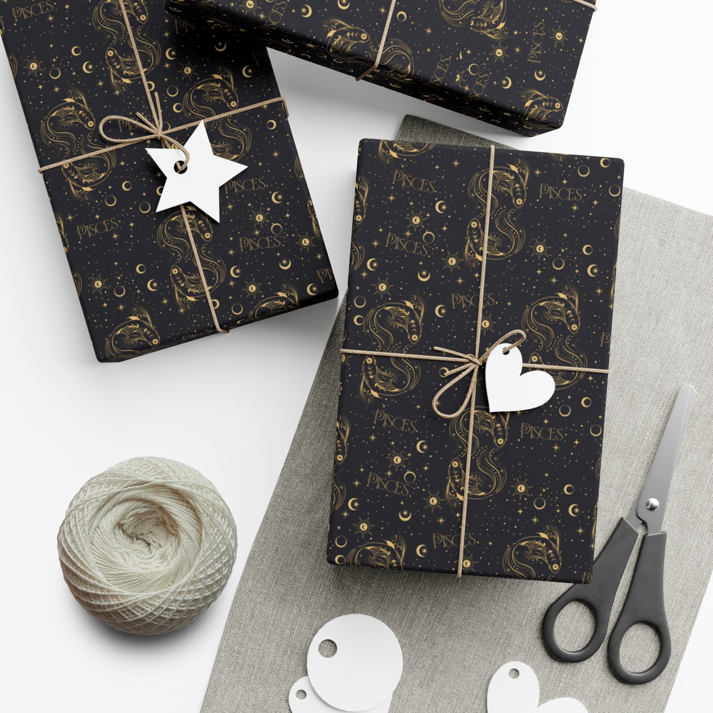 Royal Pisces Zodiac Gift Wrapping Paper - For Christmas, Holidays, Birthdays, and More!