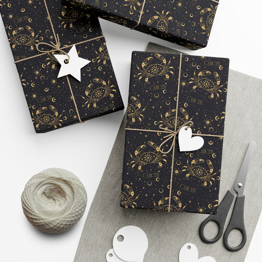 Royal Cancer Zodiac Gift Wrapping Paper