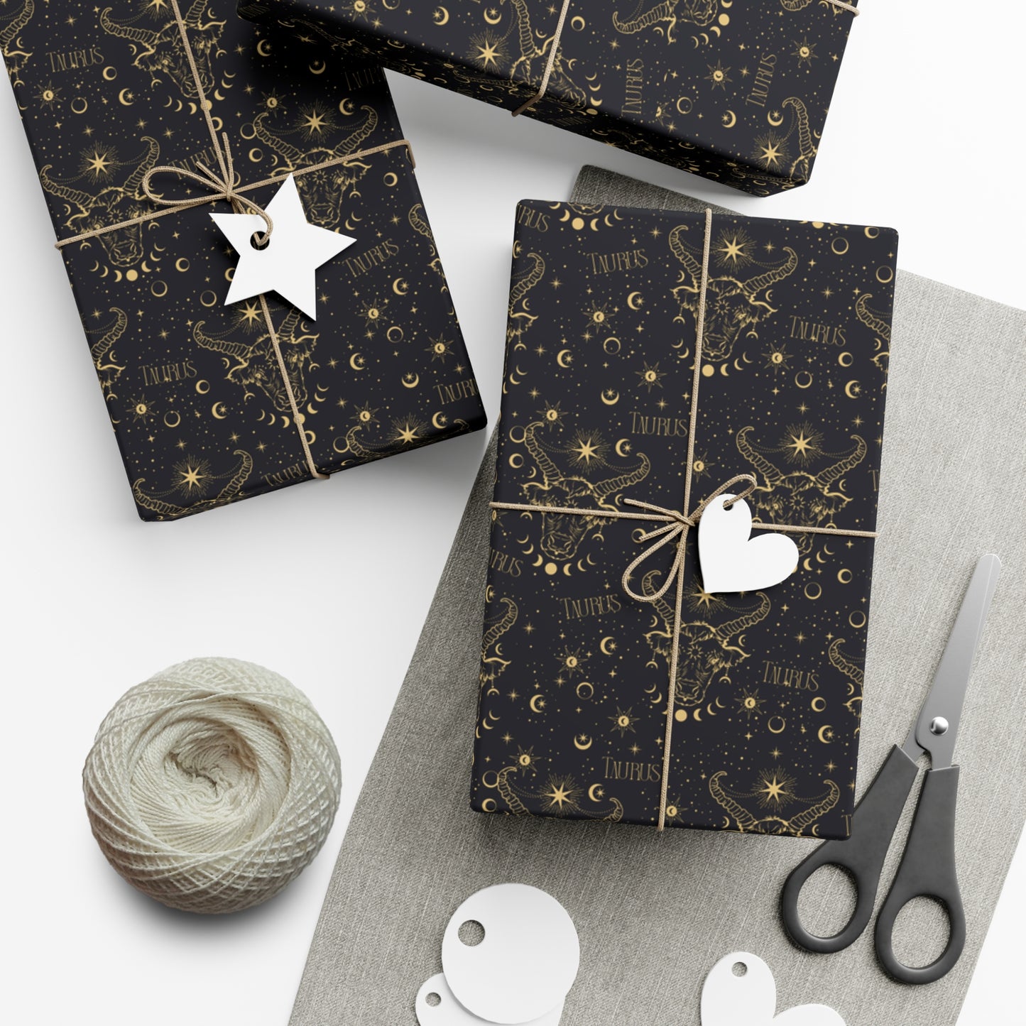 Royal Taurus Zodiac Gift Wrap Paper