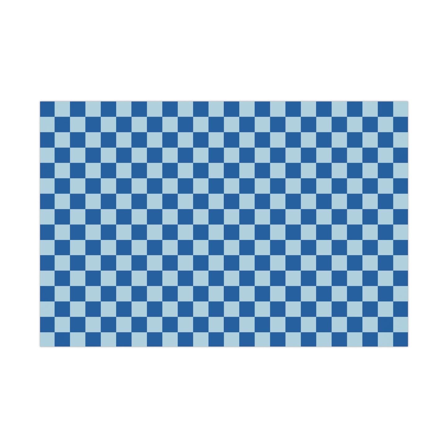 Very Blue Contrast Checkered Retro Gift Wrapping Paper - For Christmas, Holidays, Birthdays, and More!