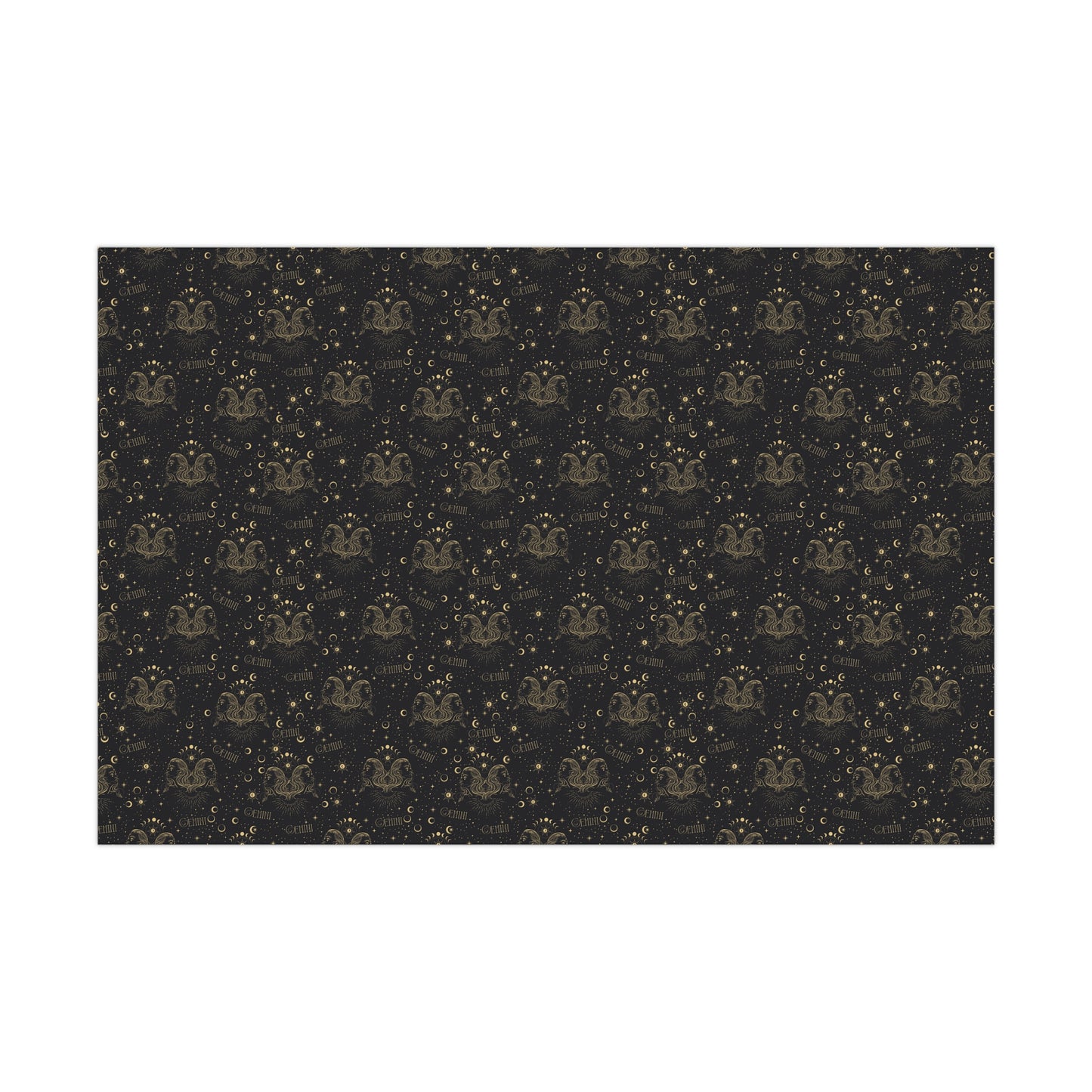 Royal Gemini Zodiac Gift Wrapping Paper