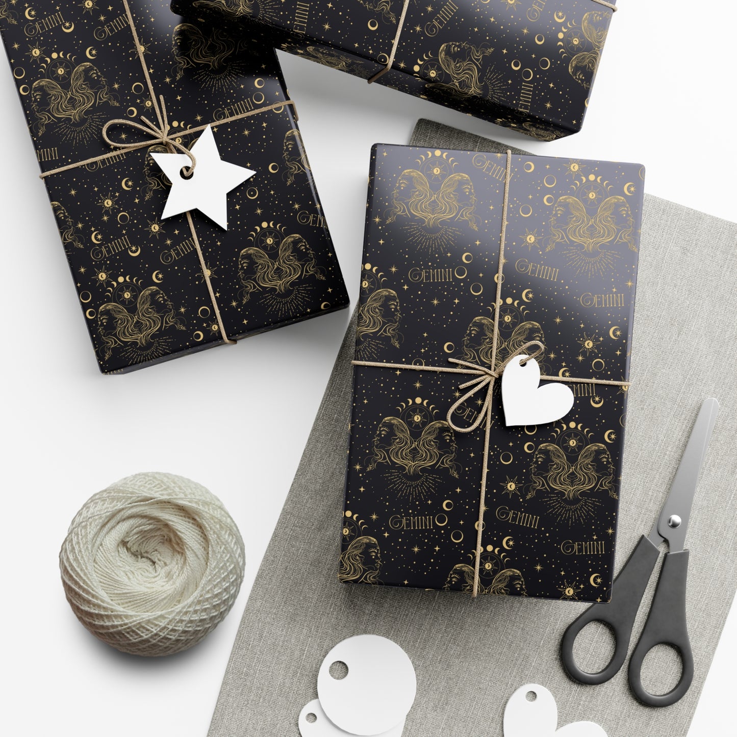 Royal Gemini Zodiac Gift Wrapping Paper