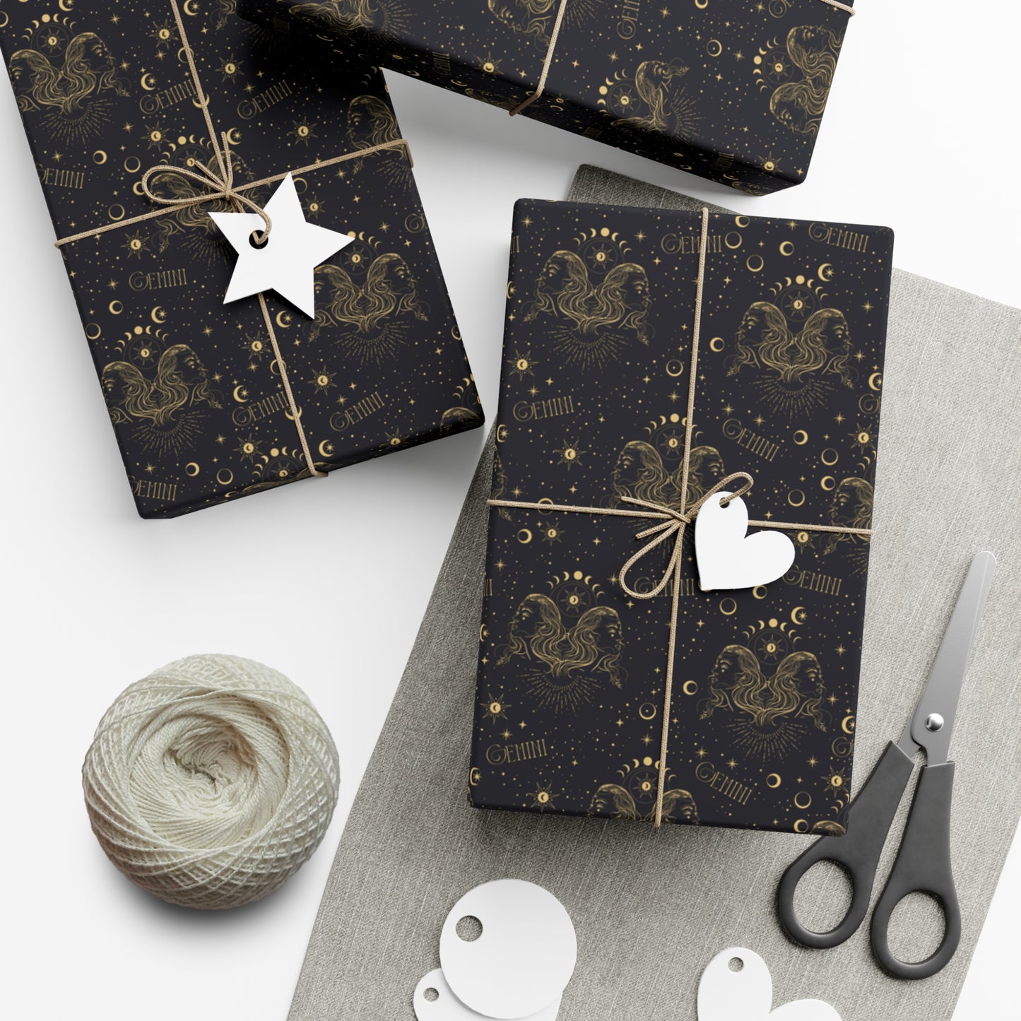 Royal Gemini Zodiac Gift Wrapping Paper