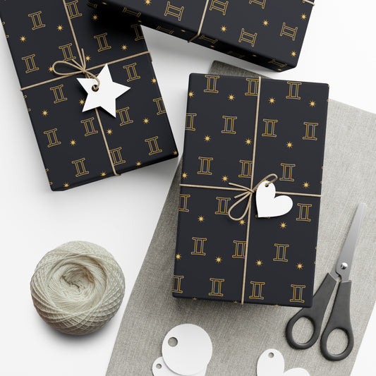 Gemini Zodiac Gift Wrapping Paper