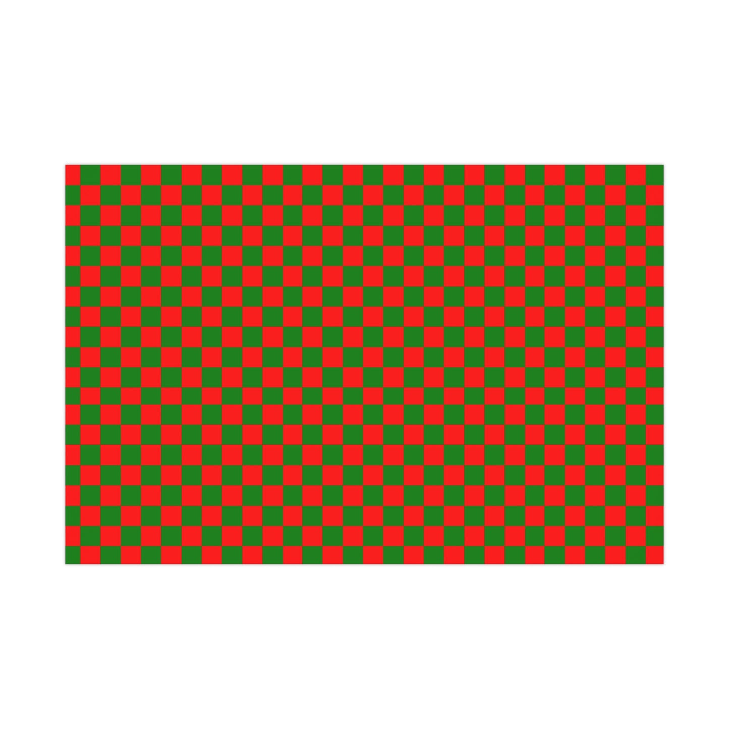 Christmas Checkered Red and Green Gift Wrapping Paper - Festive For the Holiday Season!