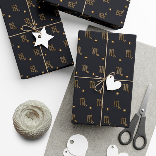 Scorpio Zodiac Gift Wrap Paper