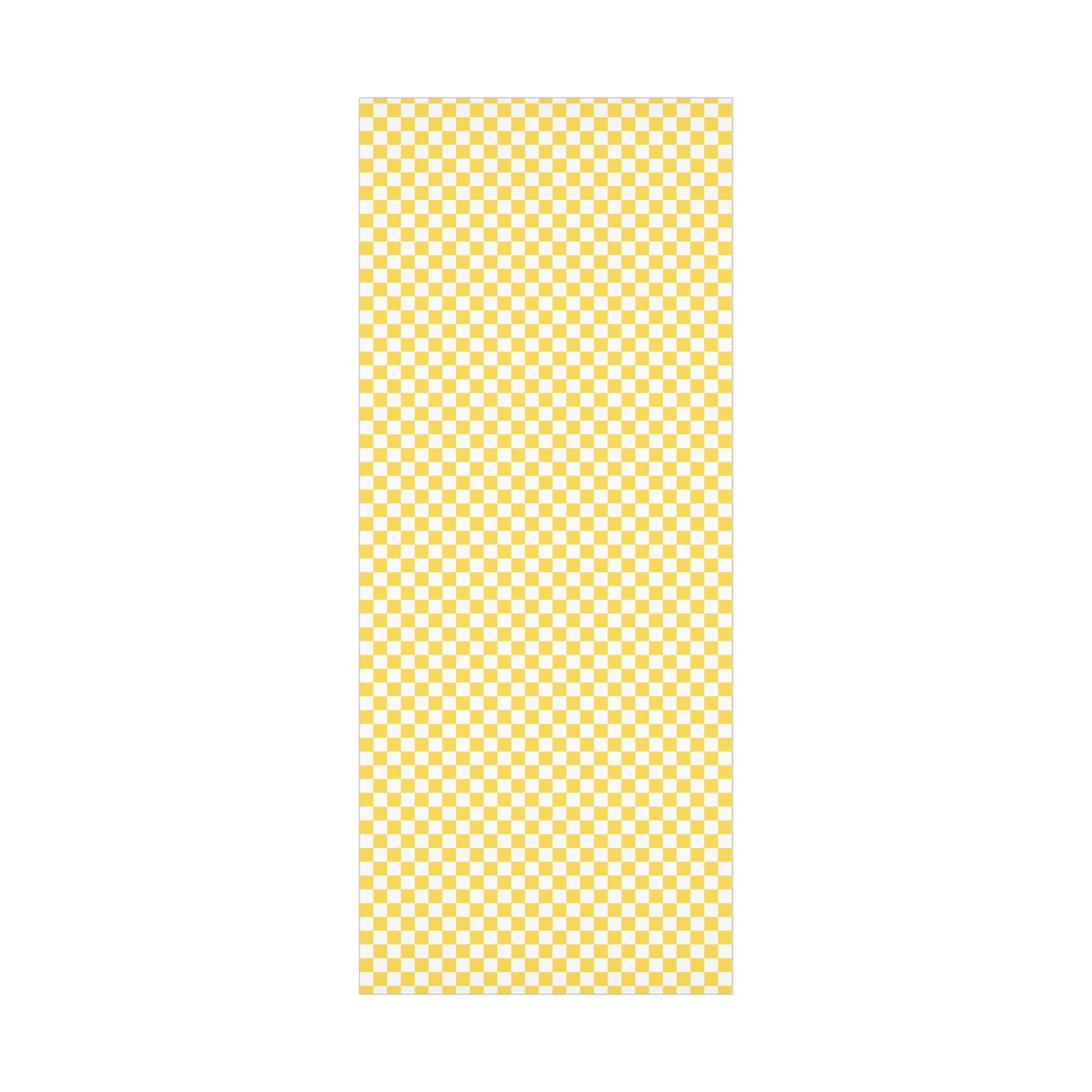 Yellow Checkered Retro Gift Wrapping Paper - For Christmans, Birthdays, Holidays, and More!