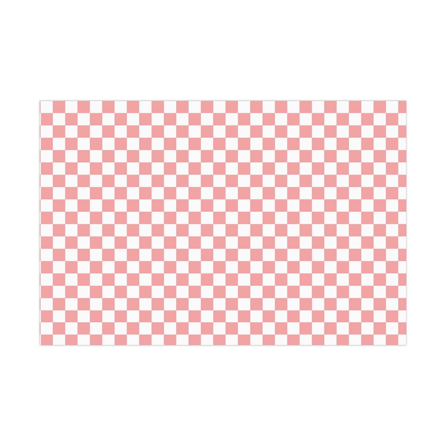 Princess Pink Checkered Retro Gift Wrapping Paper - For Christmas, Weddings, Birthdays, and More!