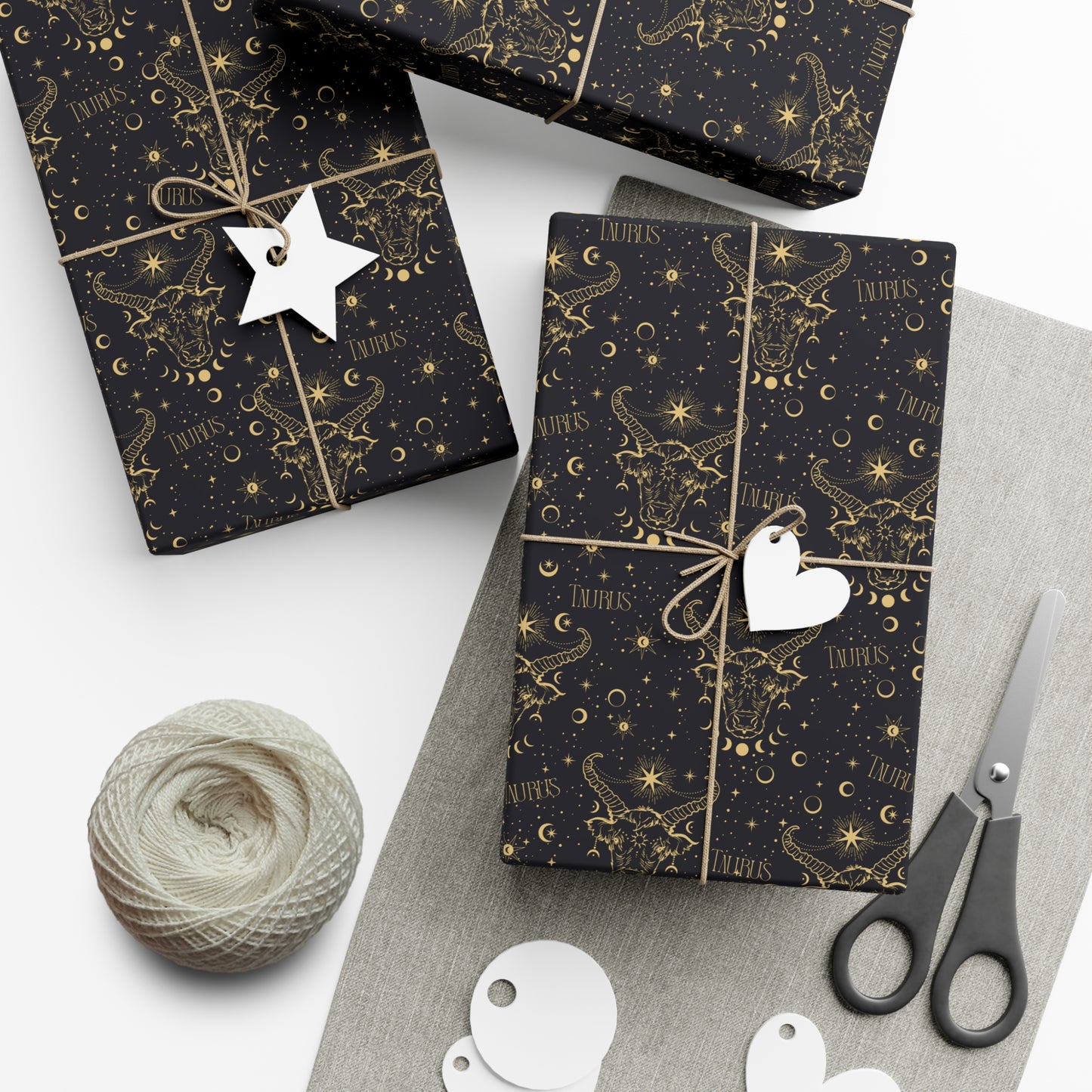 Royal Taurus Zodiac Gift Wrap Paper