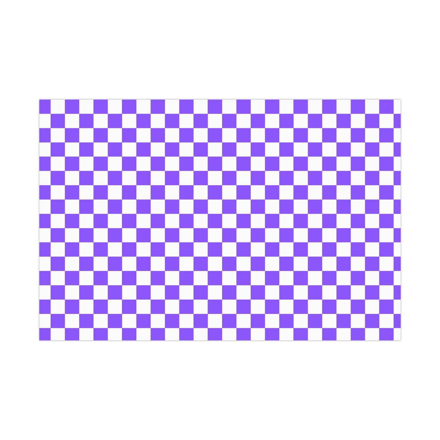 Purple Checkered Retro Gift Wrapping Paper - For Christmas, Holidays, Birthdays, and More!