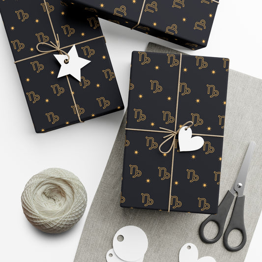 Capricorn Zodiac Gift Wrapping Paper